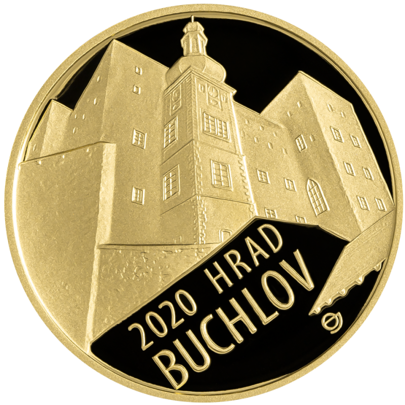 Zlatá minca 5000 Kč 1/2 Oz Hrad Buchlov 2020 Proof