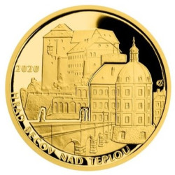 Zlatá minca 5000 Kč 1/2 Oz Hrad Bečov nad Teplou 2020 Proof