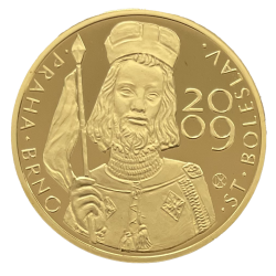 Zlatá medaila 1/2 Oz Benedikt XVI. Návšteva Svätého otca v ČR 2009 Proof