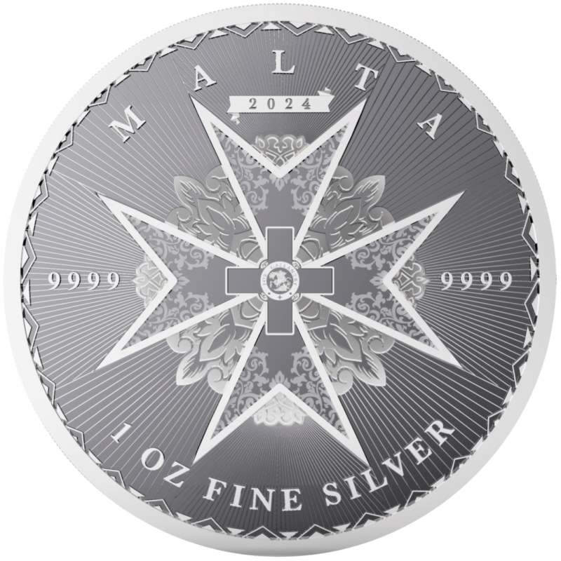 Strieborná minca 1 Oz Maltese cross 2024