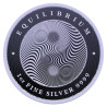 Strieborná minca 1 Oz Equilibrium 2021 Proof krištáľmi Swarovski