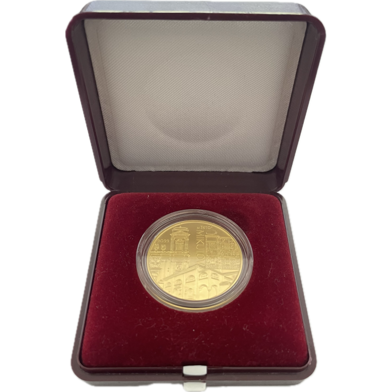 Zlatá minca 1/2 Oz 5000 Kč Mikulov 2022