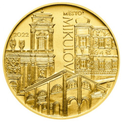 Zlatá minca 1/2 Oz 5000 Kč Mikulov 2022