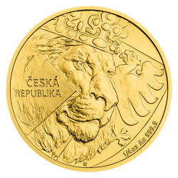 Zlatá minca 1/4 Oz Český Lev 2024