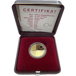 Zlatá minca 1/4 Oz Vstup do schengenského priestoru 2008 Proof