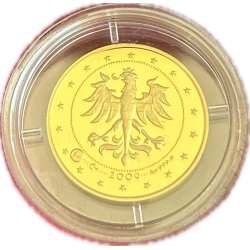 Sada zlatých mincí 4 x Dukátový rad Českej republiky 2009 Proof