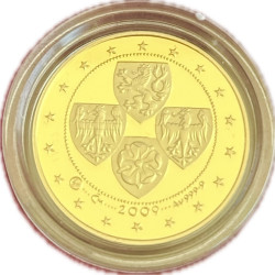 Sada zlatých mincí 4 x Dukátový rad Českej republiky 2009 Proof