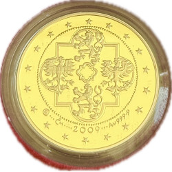 Sada zlatých mincí 4 x Dukátový rad Českej republiky 2009 Proof