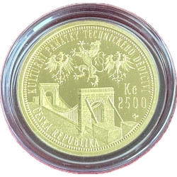 Zlatá minca 1/4 Oz Reťazový most v Stádleci 2008 Proof
