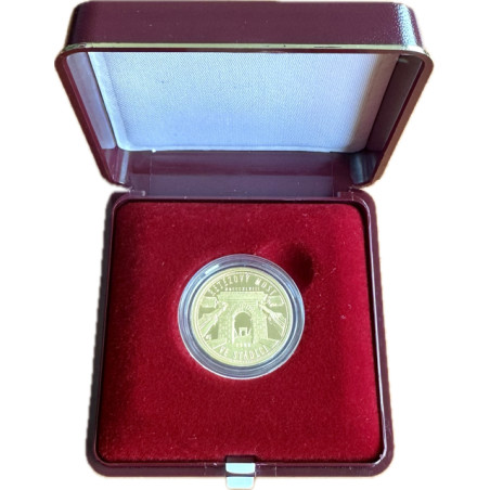 Zlatá minca 1/4 Oz Reťazový most v Stádleci 2008 Proof
