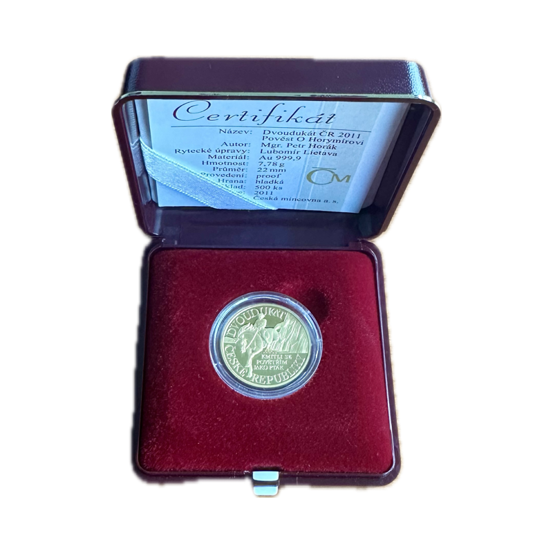 Zlatý Dvojdukát 1/4 Oz Povesť o Horymírovi 2011 Proof