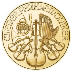 Zlatá minca 1/4 Oz Wiener Philharmoniker rôzne roky