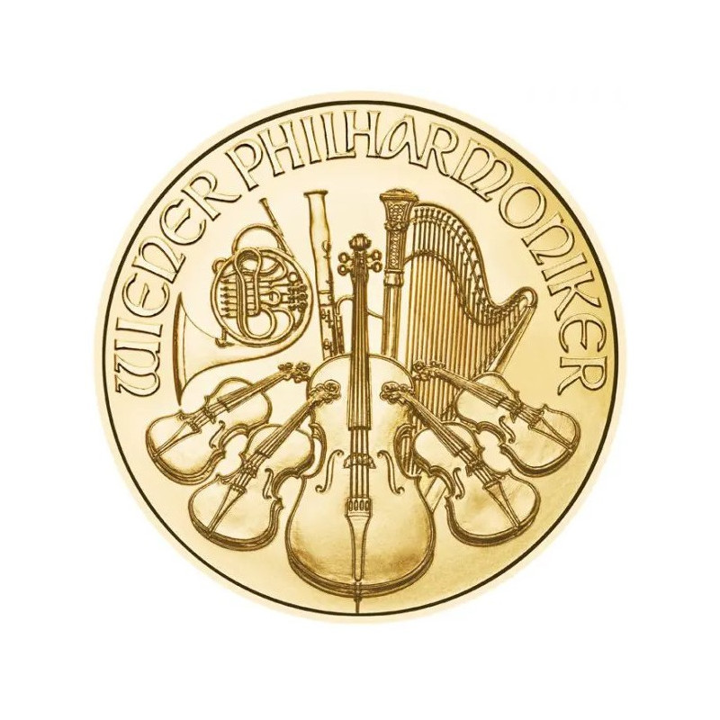Zlatá minca 1/4 Oz Wiener Philharmoniker rôzne roky