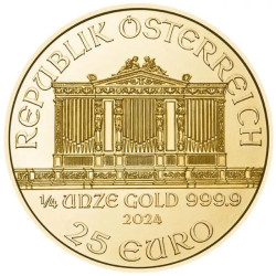 Zlatá minca 1/4 Oz Wiener Philharmoniker rôzne roky