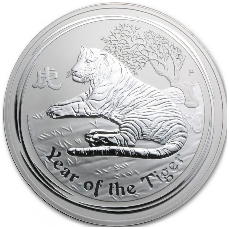 Strieborná minca 1 kg Lunar Series II Year of the Tiger 2010