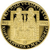 Zlatá minca 1 Oz Príchod vierozvestcov Konštantína a Metoda 2013 Proof
