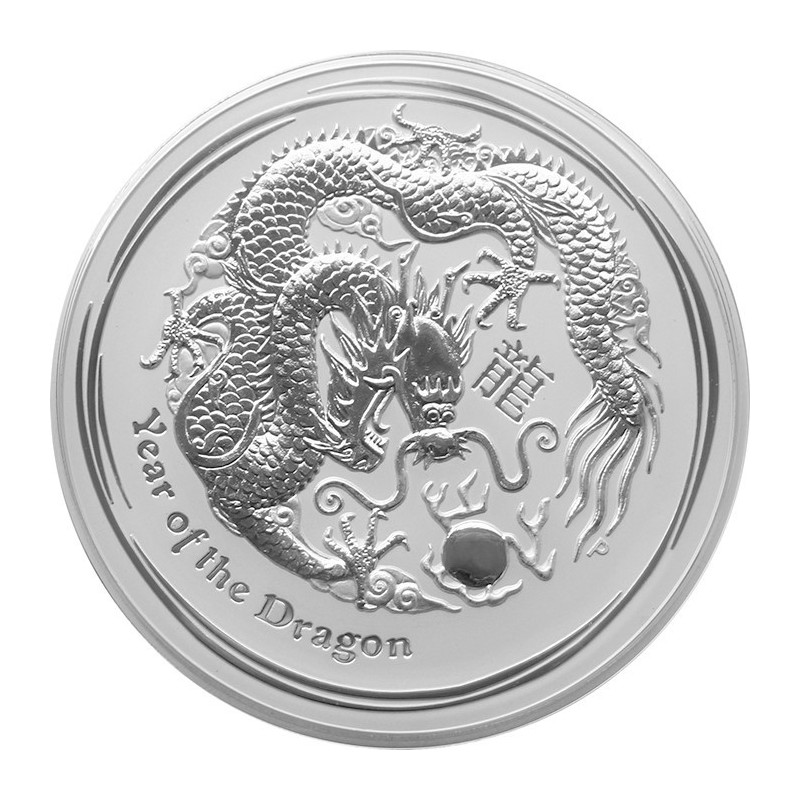 Strieborná minca 1 Kg Lunar Series II Year of the Dragon 2012