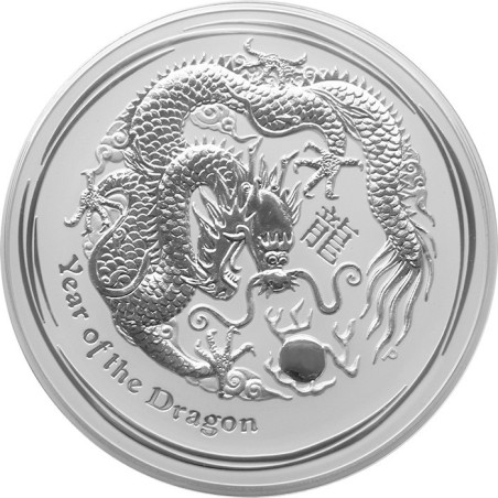 Strieborná minca 1 Kg Lunar Series II Year of the Dragon 2012