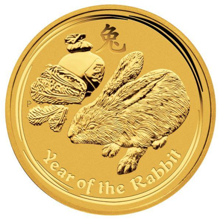 Zlatá minca 1/4 Oz Lunar Series II Year of the Rabbit 2011