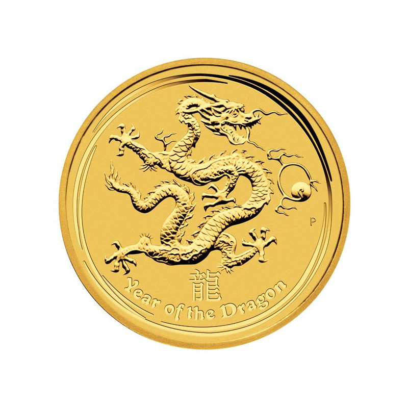 Zlatá minca 1/4 Oz Lunar Series II Year of the Dragon 2012