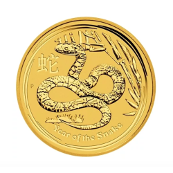 Zlatá minca 1/4 Oz Lunar Series II Year of the Snake 2013