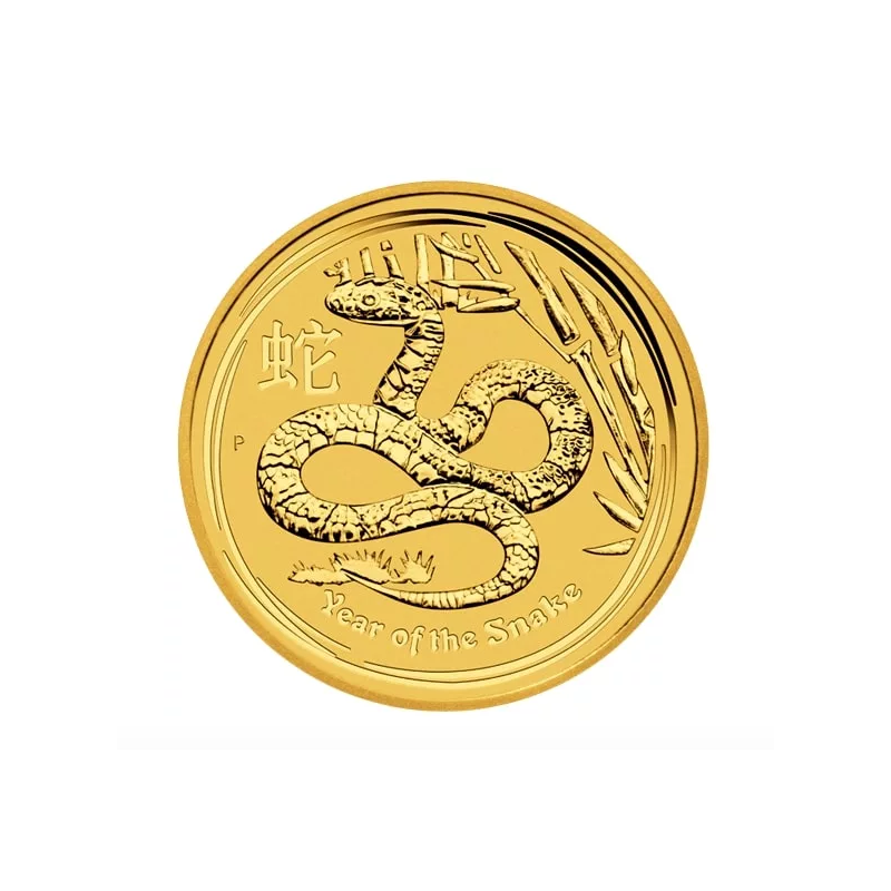 Zlatá minca 1/4 Oz Lunar Series II Year of the Snake 2013