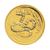 Zlatá minca 1/4 Oz Lunar Series II Year of the Snake 2013