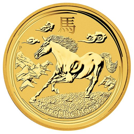 Zlatá minca 1/4 Oz Lunar Series II Year of the Horse 2014