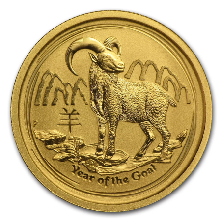 Zlatá minca 1/4 Oz Lunar Series II Year of the Goat 2015