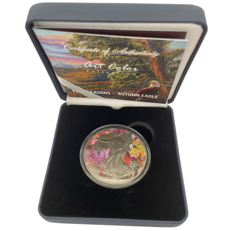 Strieborná minca 1 Oz American Eagle Four Seasons Series Autumn 2022