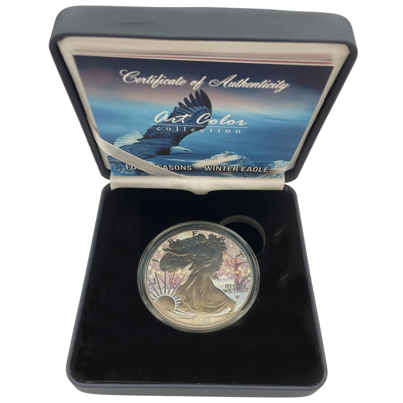 Strieborná minca 1 Oz American Eagle Four Seasons Series Winter 2022