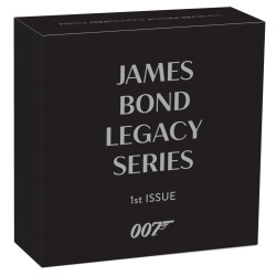 Strieborná minca 1 Oz James Bond Sean Connery 2021 Kolorované