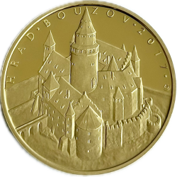 Zlatá minca 1/2 Oz 200 EUR Hrad Bouzov 2017 Proof