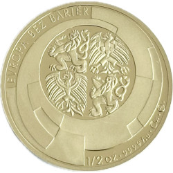 Zlatá minca 1/2 Oz Predsedníctvo ČR v Rade EÚ 2009 Proof