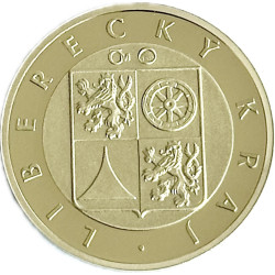 Zlatá minca 1/10 Oz Dukát hajtmana Libereckého kraja 2006 Proof