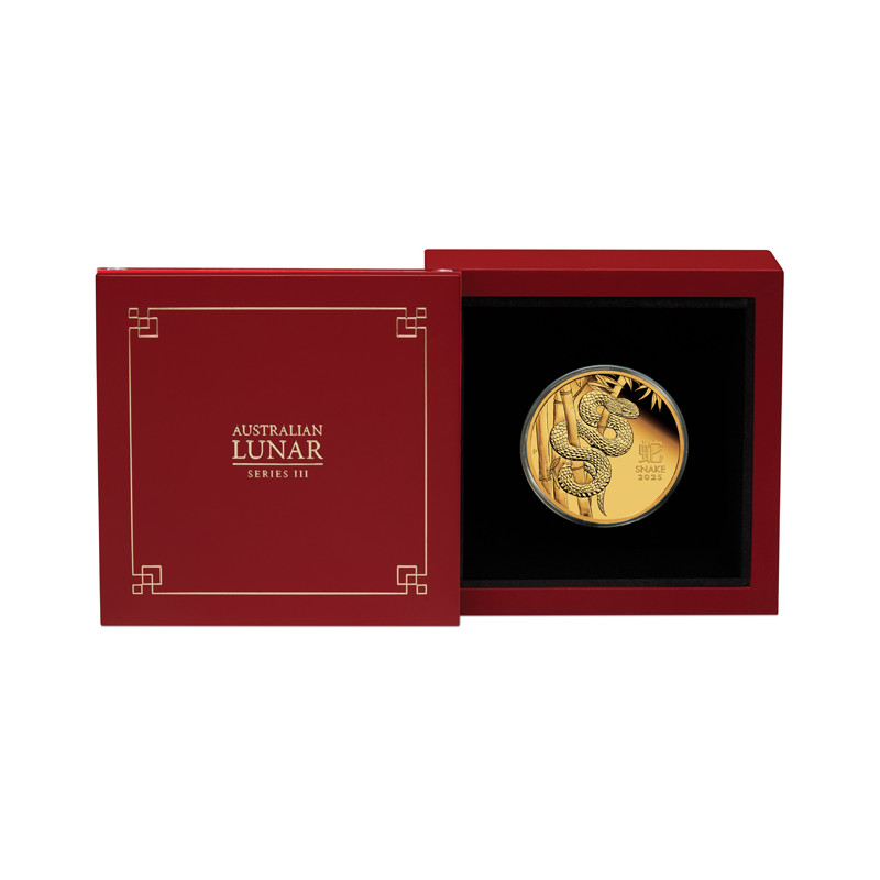 Zlatá minca 1 Oz Lunar Series III Year of the Snake 2025 Proof