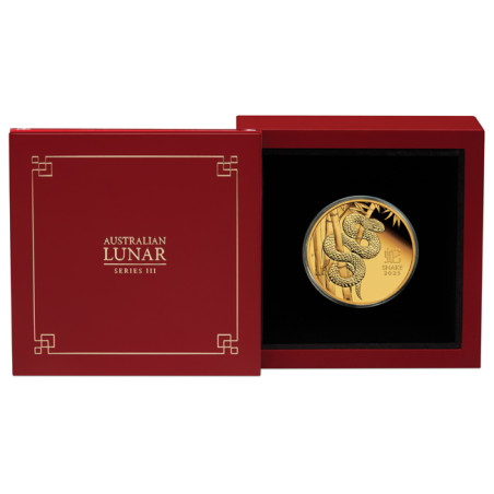 Zlatá minca 1 Oz Lunar Series III Year of the Snake 2025 Proof