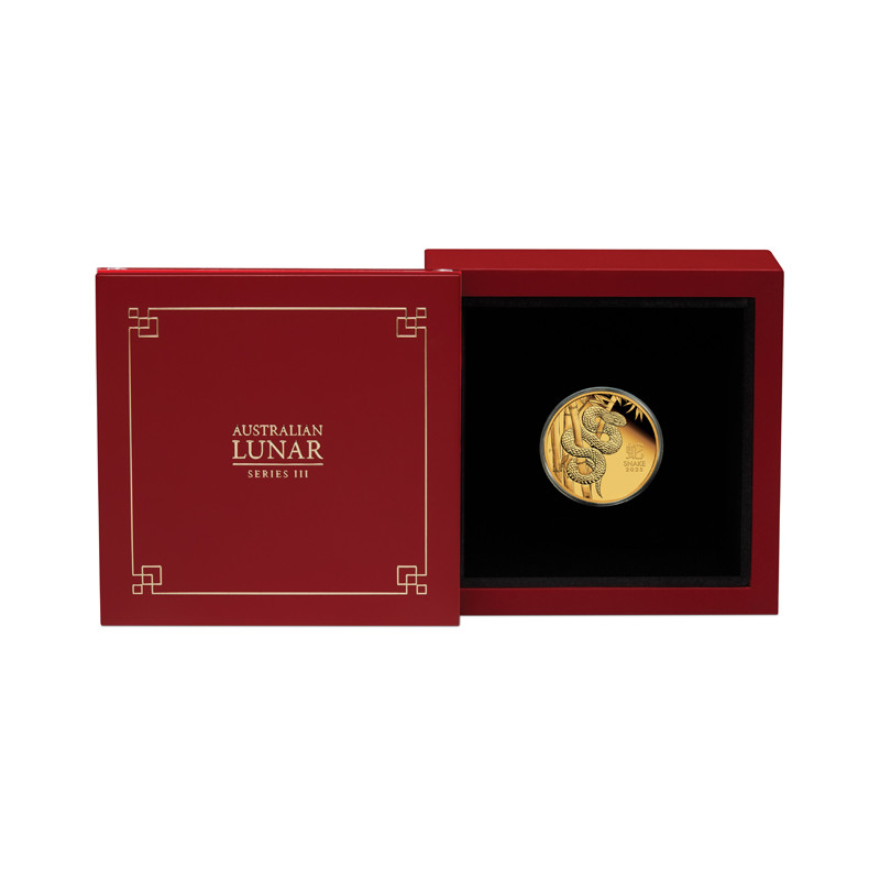 Zlatá minca 1/4 Oz Lunar Series III Year of the Snake 2025 Proof