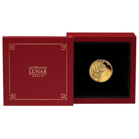 Zlatá minca 1/4 Oz Lunar Series III Year of the Snake 2025 Proof