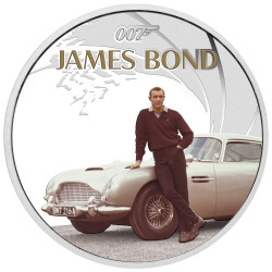 Strieborná minca 1 Oz James Bond Sean Connery 2024 Proof