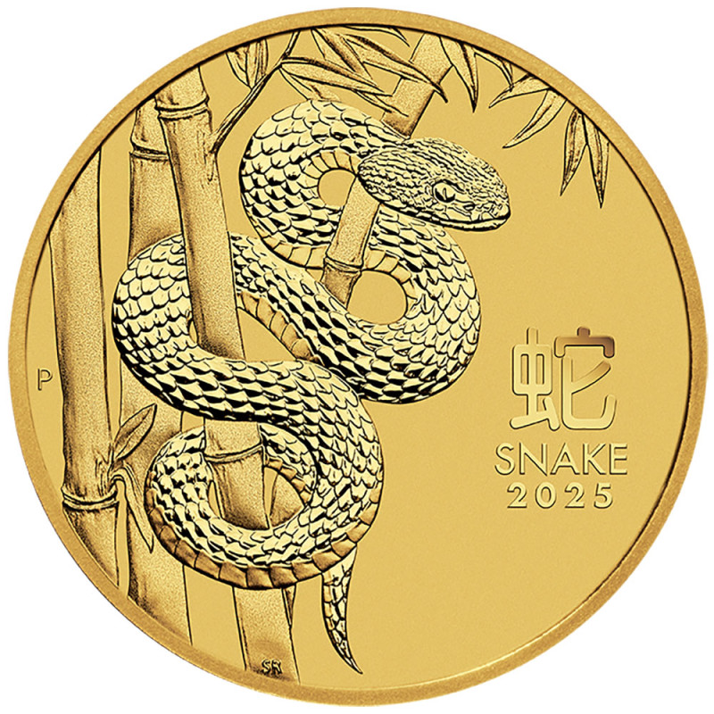 Zlatá minca 2 Oz Lunar Series III Year of the Snake 2025