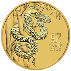 Zlatá minca 1/4 Oz Lunar Series III Year of the Snake 2025