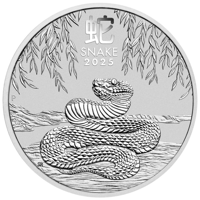 Strieborná minca 1 Oz Lunar Series III Year of the Snake 2025