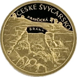 Sada zlatých medailí 4 x 1/10 Oz Národné parky ČR 2007