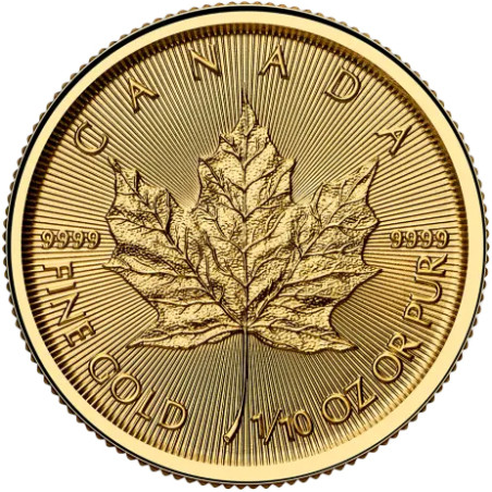 Zlatá minca 1/10 Oz Maple Leaf 2025