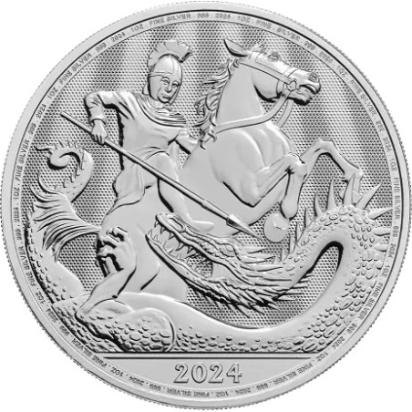 Stříbrná mince 1 Oz sv. Jiří a drak 2024