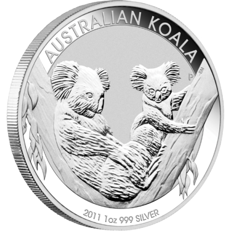 Strieborná minca 1 Oz Koala 2011