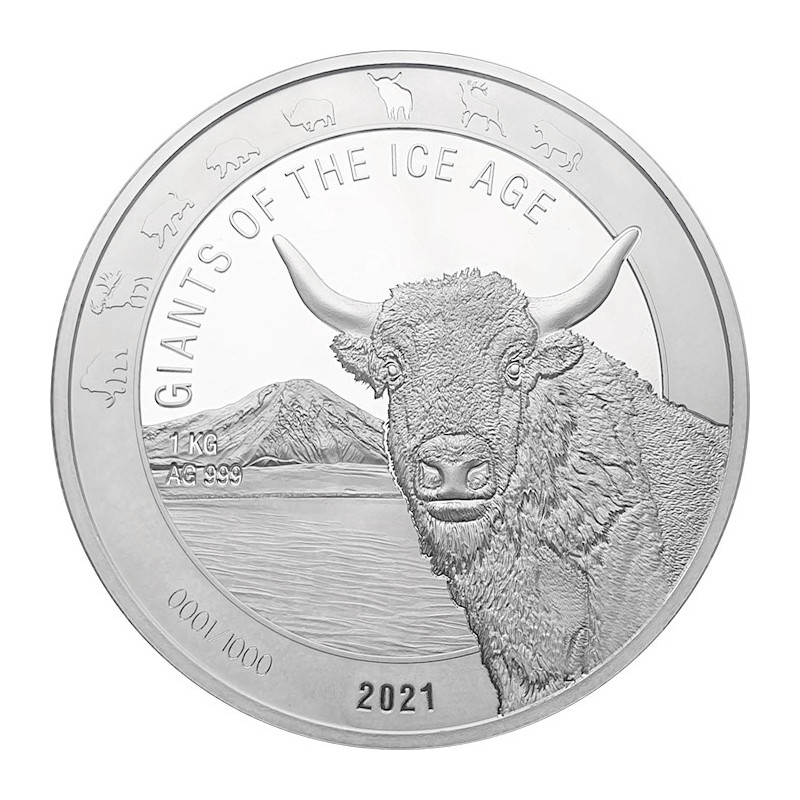 Strieborná minca 1 Oz Giants of the Ice Age Pratur 2021