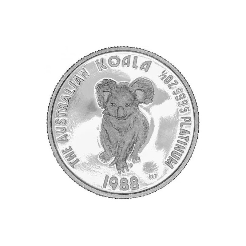 Platinová minca 1/2 Oz Australian Koala 1988
