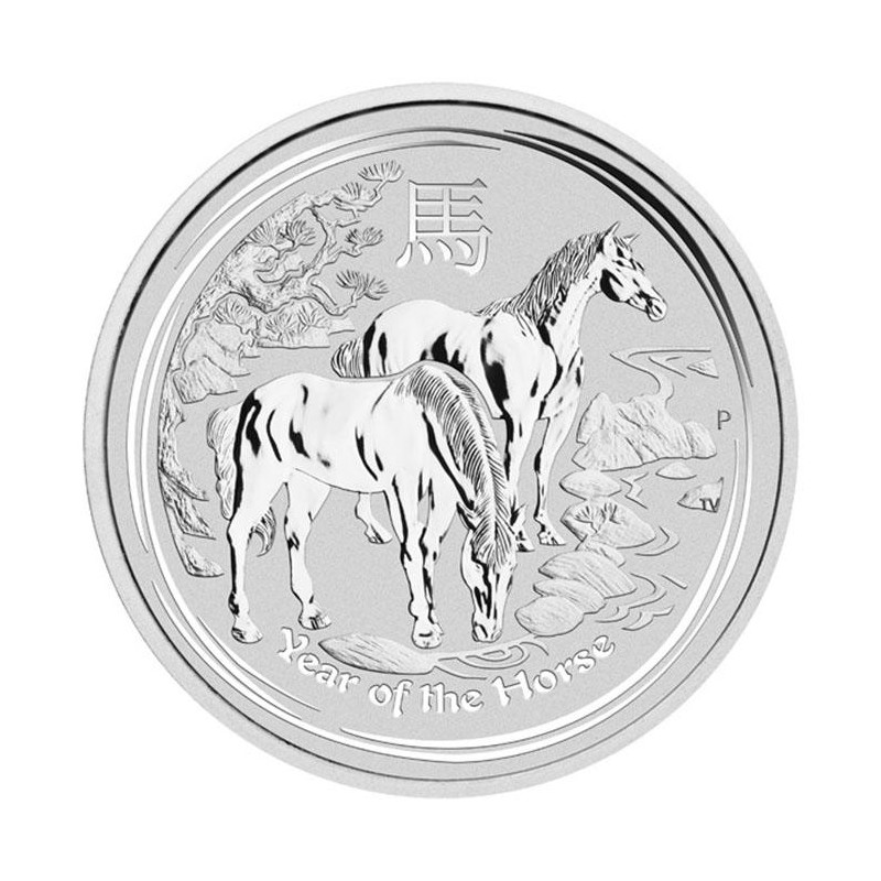 Strieborná minca 1 Oz Lunar Series II Year of the Horse 2014